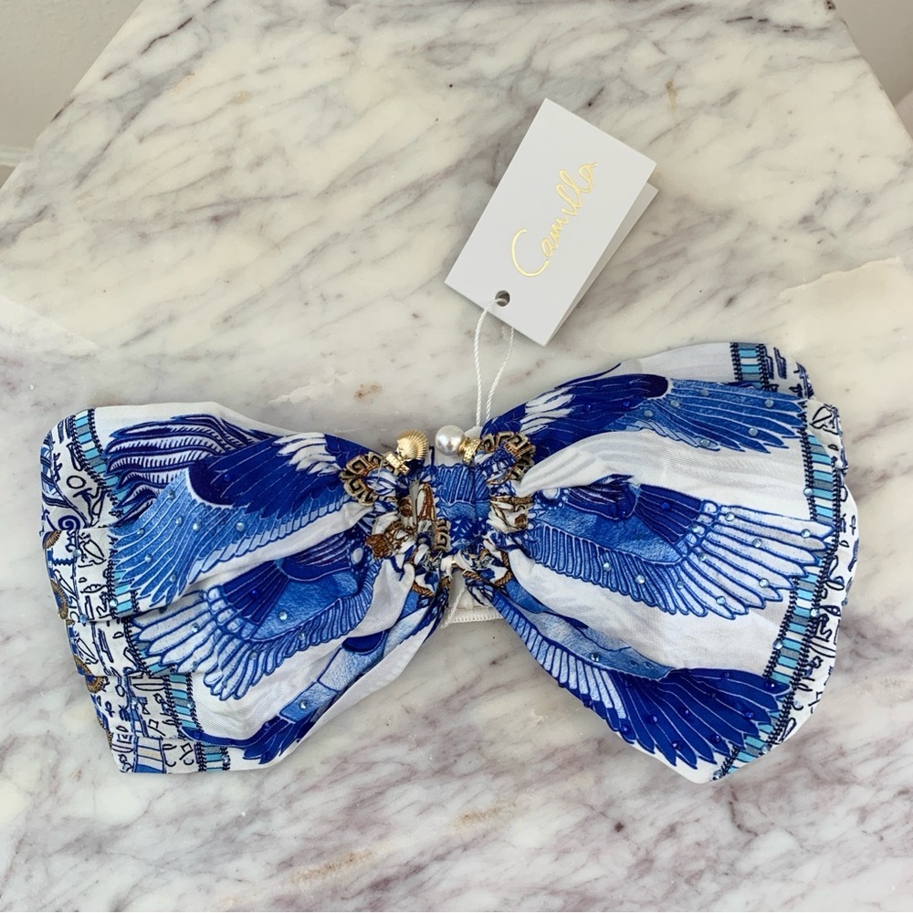 [🌟 PRICE FIRM] CAMILLA Dancing With Daylight Ring Headband Boho Blue Greek - Picture 6 of 11